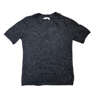 Everlane The Alpaca T- Shirt Alpaca Wool Blend Top Grey